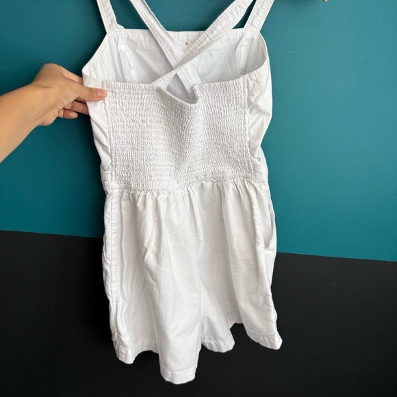 Abercrombie & Fitch White Button-Up Romper - Picture 5 of 12